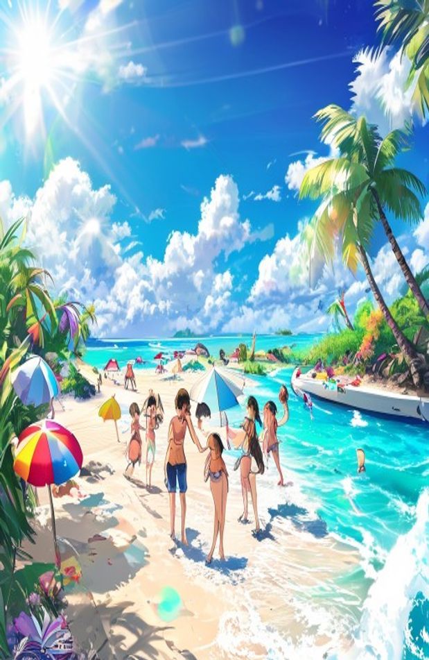 Anime Beach Wallpaper