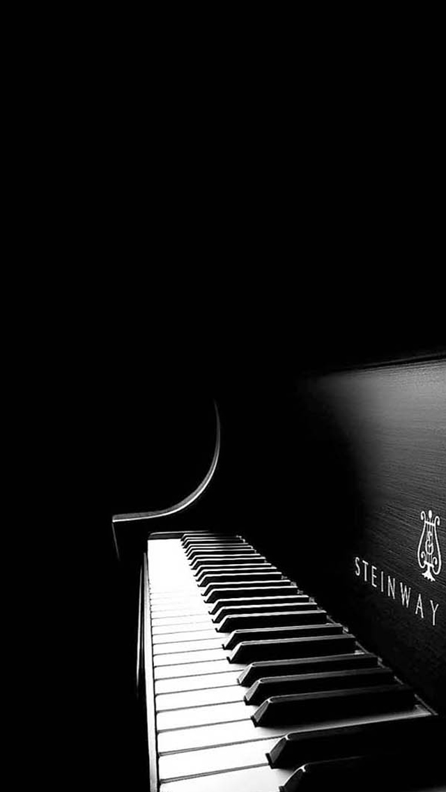Black Piano iPhone Wallpaper