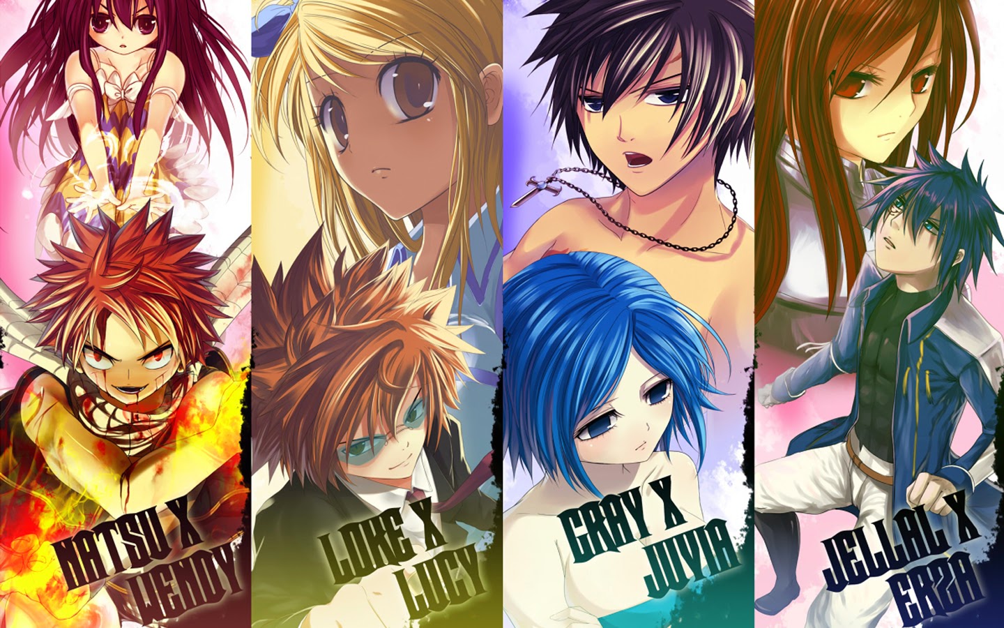 Fairy tail, anime, erza, fairy tail, gray, happy, lucy, natsu, HD phone  wallpaper