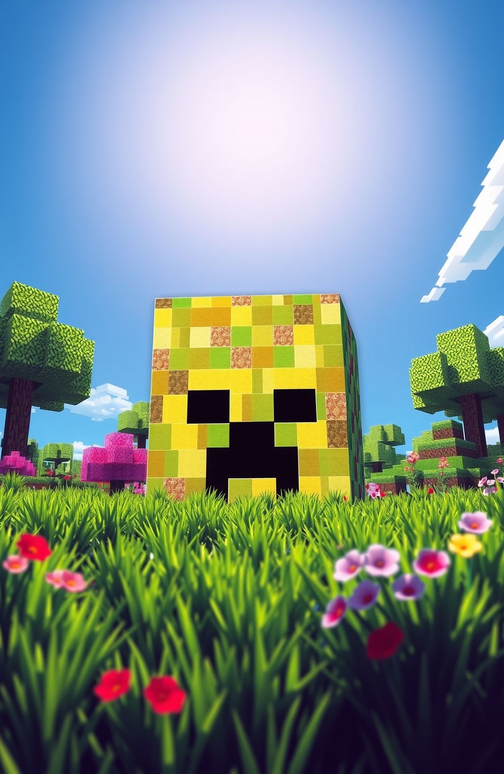 Minecraft Wallpaper Creeper Head