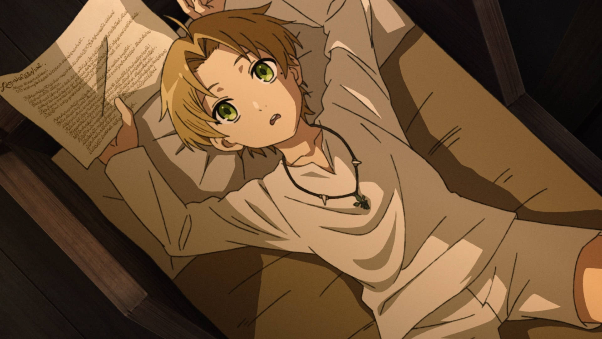 Mushoku Tensei Thinking Rudeus Oa3eez3e4qkgsz7h Wallpaper