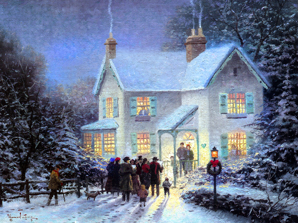 Holiday Home Christmas Wallpaper