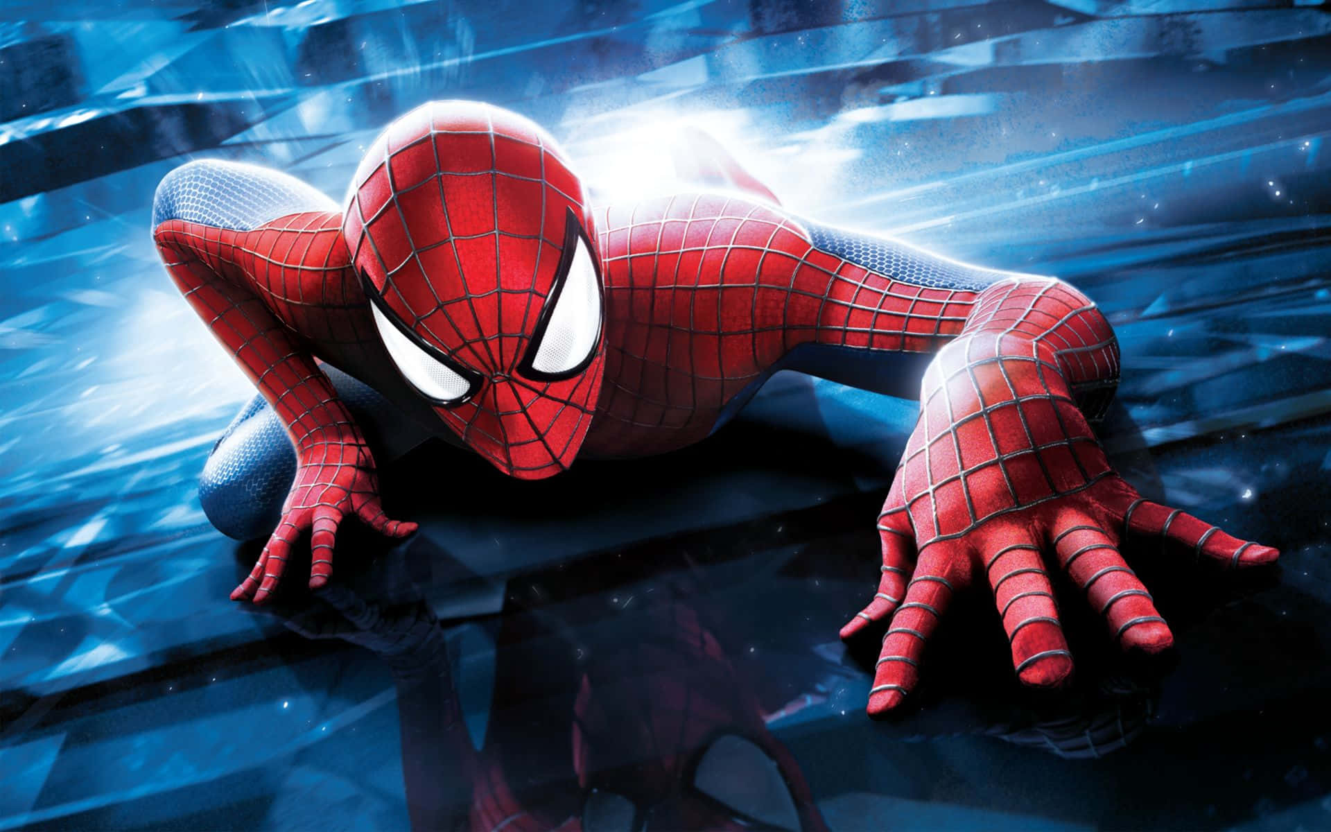 Climbing On Wall Spiderman Pfp Wallpaper
