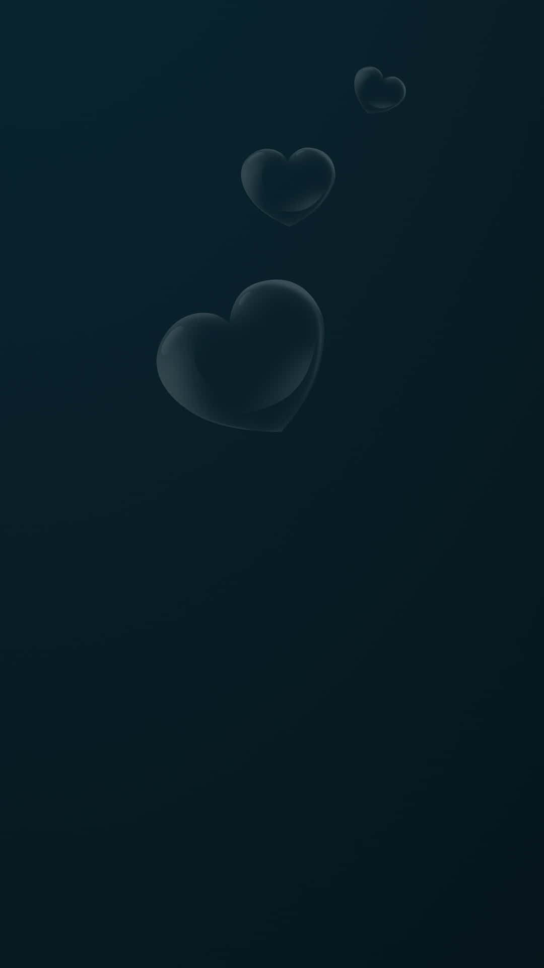 An Inky Black Heart Torn In Two Wallpaper