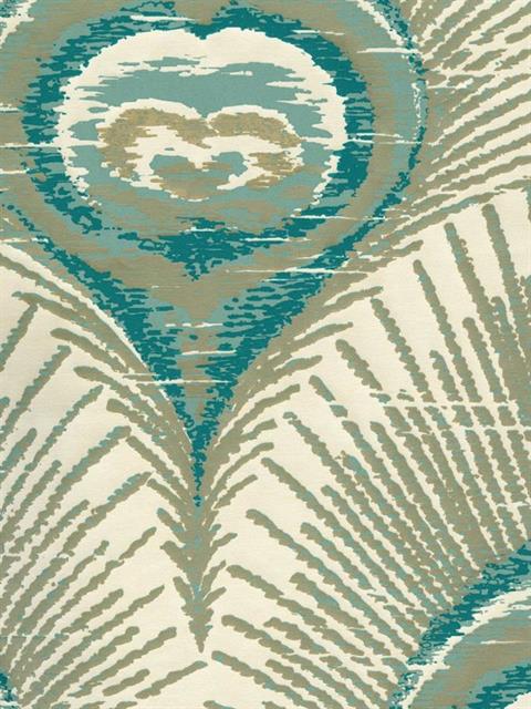 And Off White Peacock Wallpaper Pattern Vl214134 Name