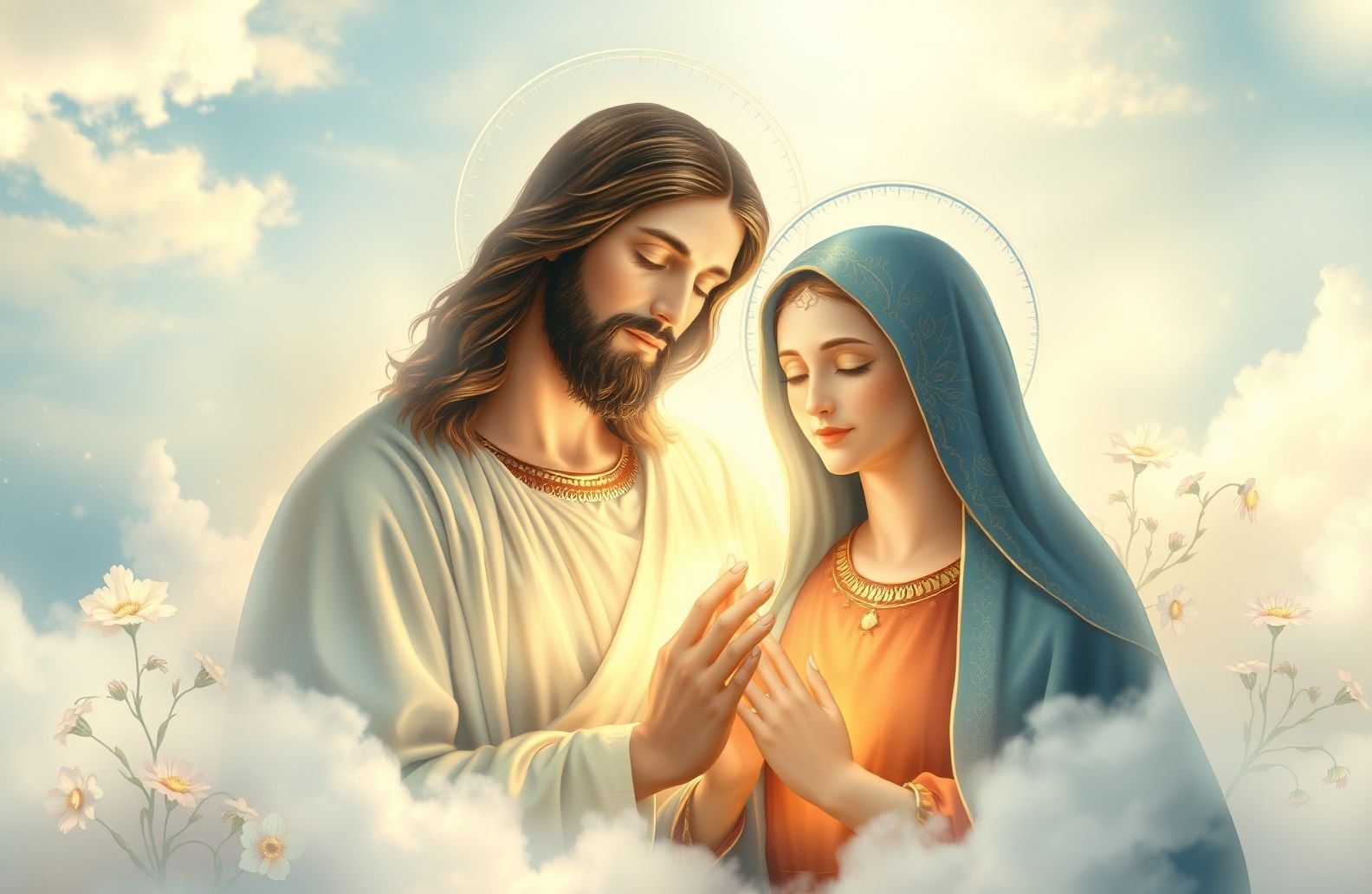 Jesus And Mary Wallpaper