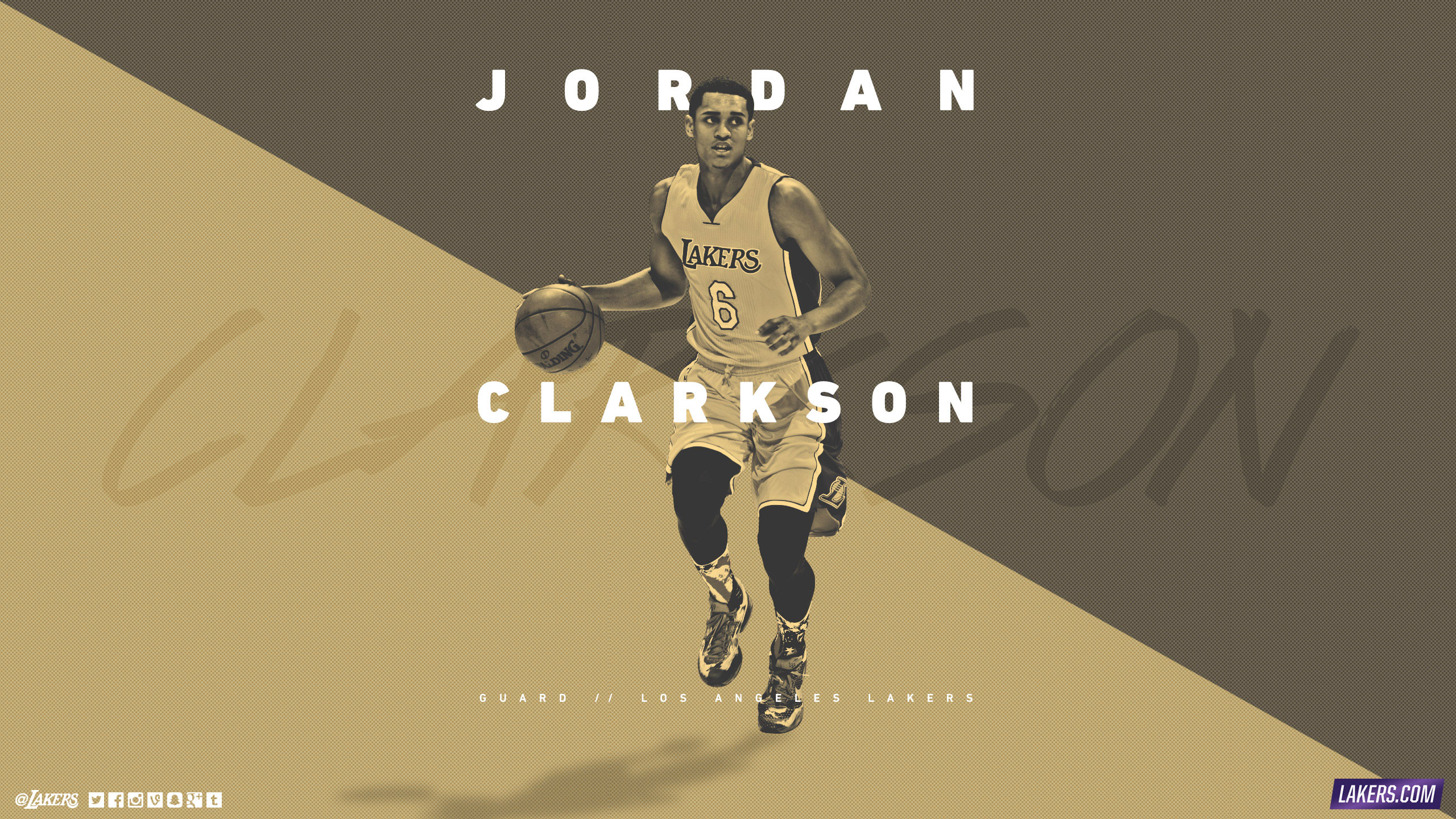 Jordan Clarkson La Lakers Wallpaper Basketball At