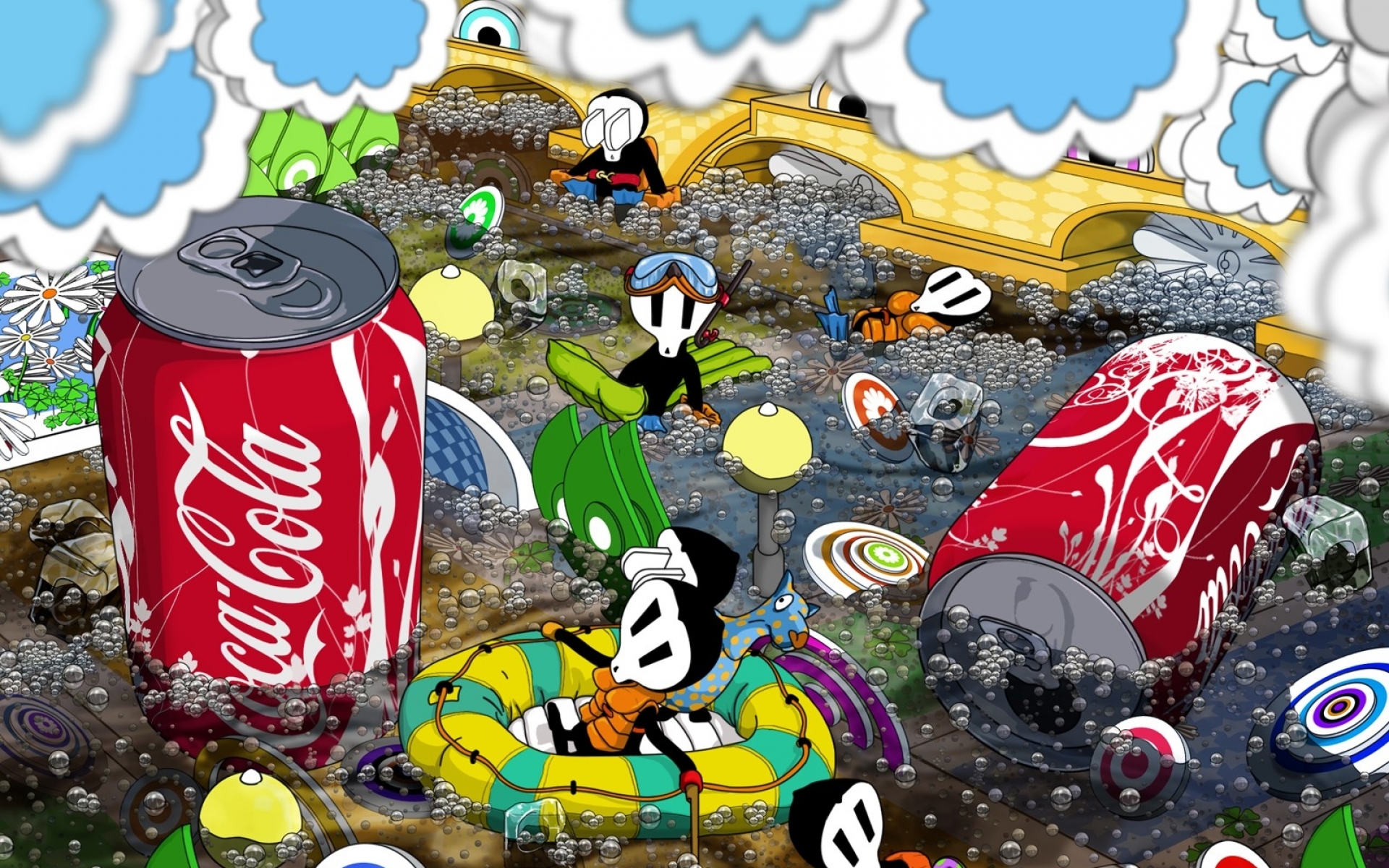 Food Room Cocacola Coke Digital Art Brands Drinks Wallpaper