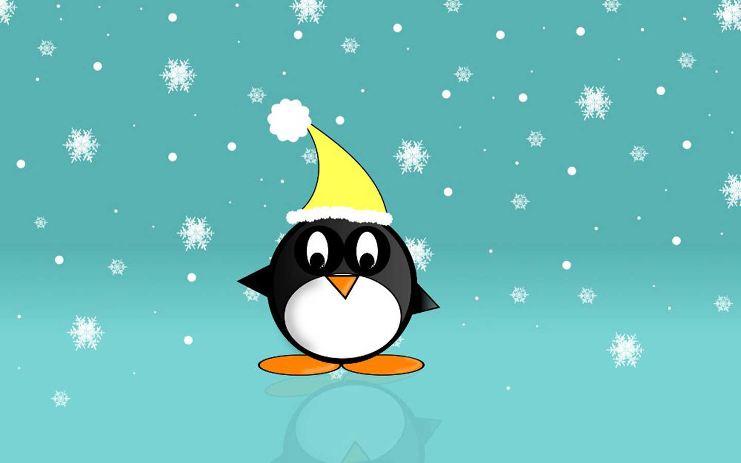 christmas penguin wallpaperjpg