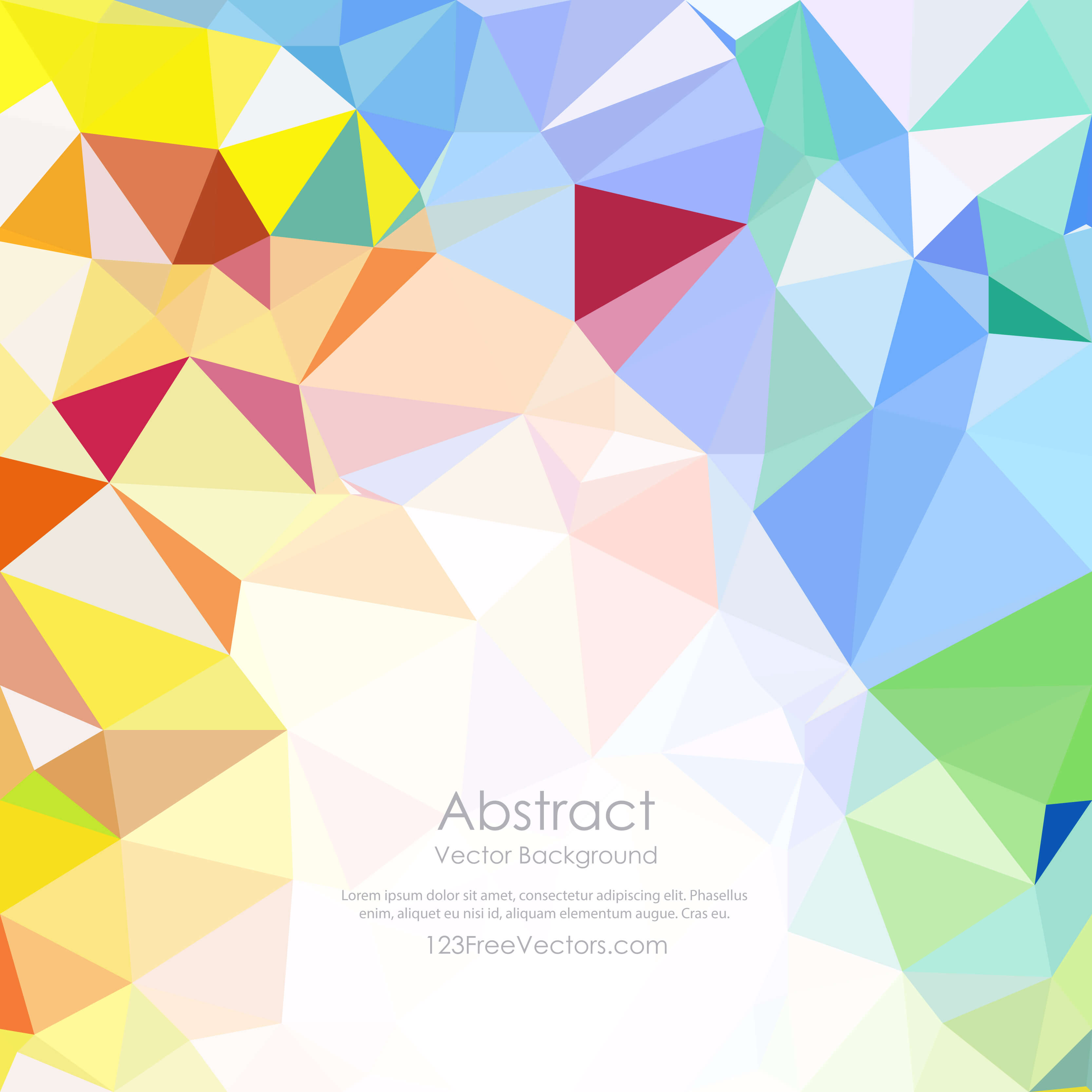Polygonal Colorful Background Design 123vectors