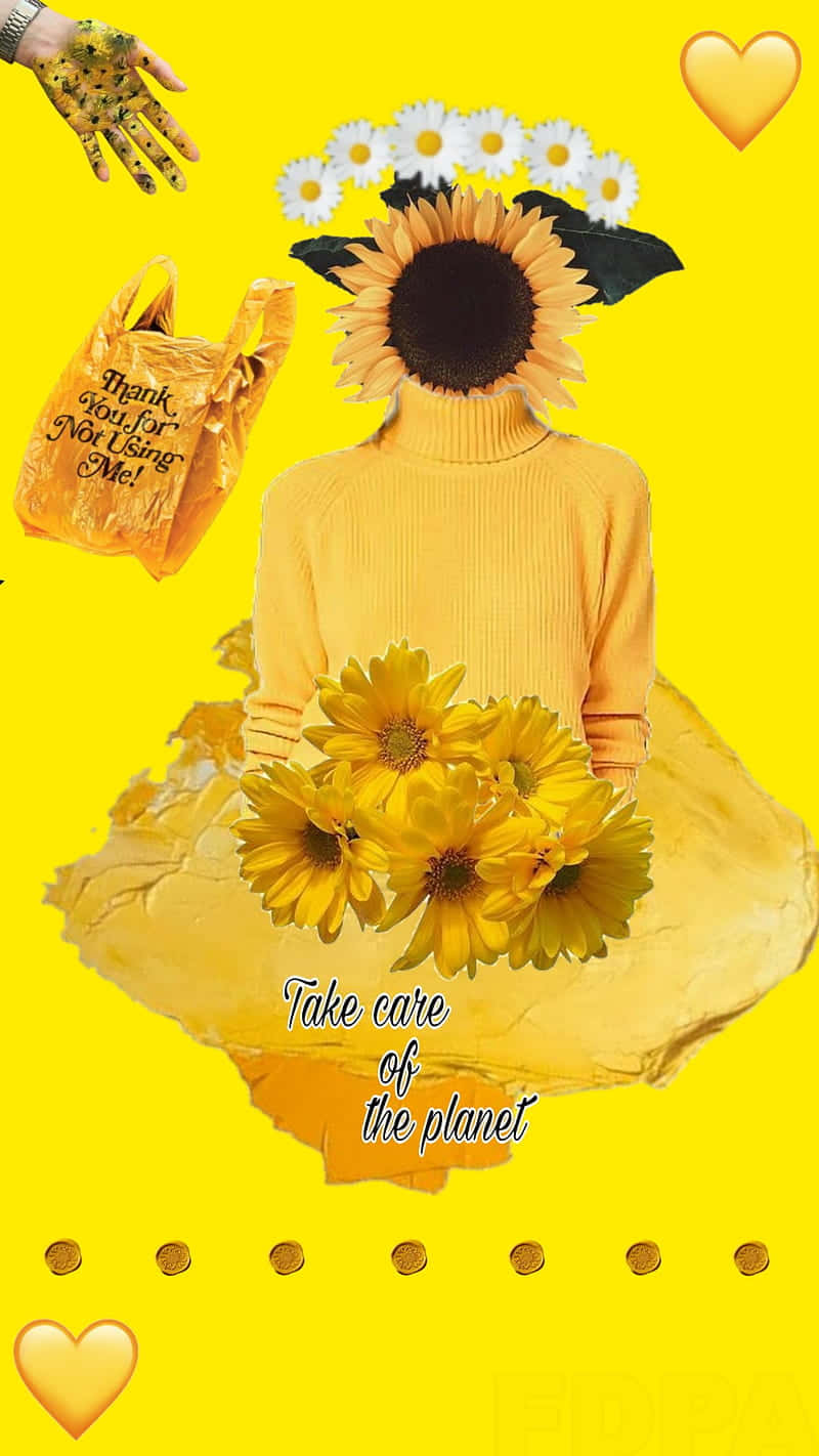 An Inspiring Yellow Aesthetic Image To Brighten Your Wallpaper