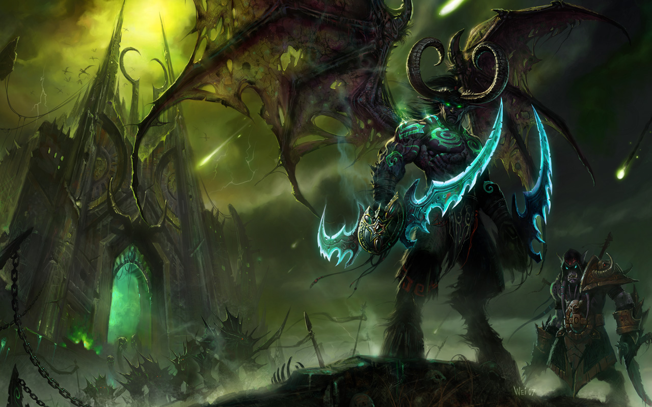 World Of Warcraft Black Temple Illidan HD Wallpaper Games