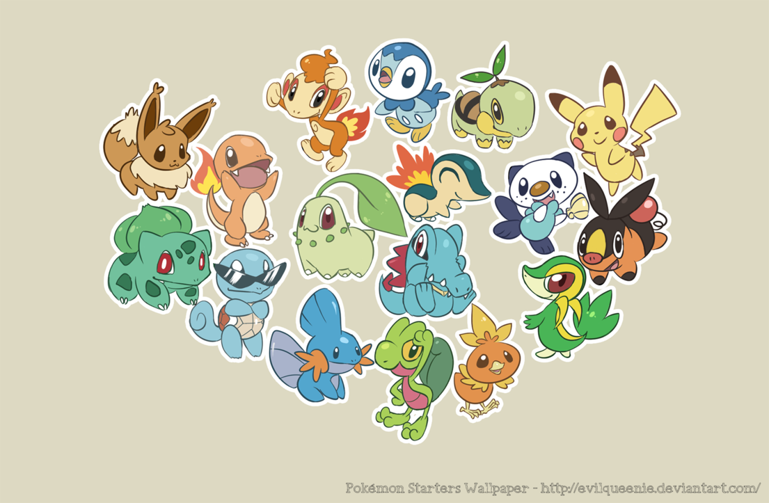 50 Pokemon Starters Wallpaper On Wallpapersafari