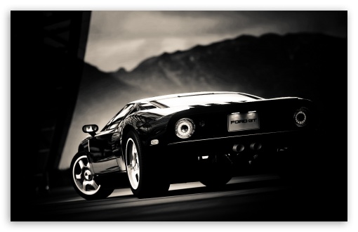 Ford Gt Black HD Wallpaper For Standard Fullscreen Uxga Xga