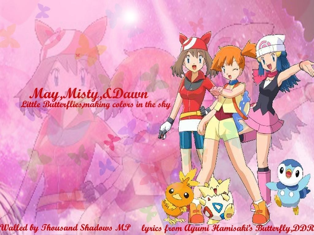 Pok Mon Image Misty May Amp Dawn HD Wallpaper And Background