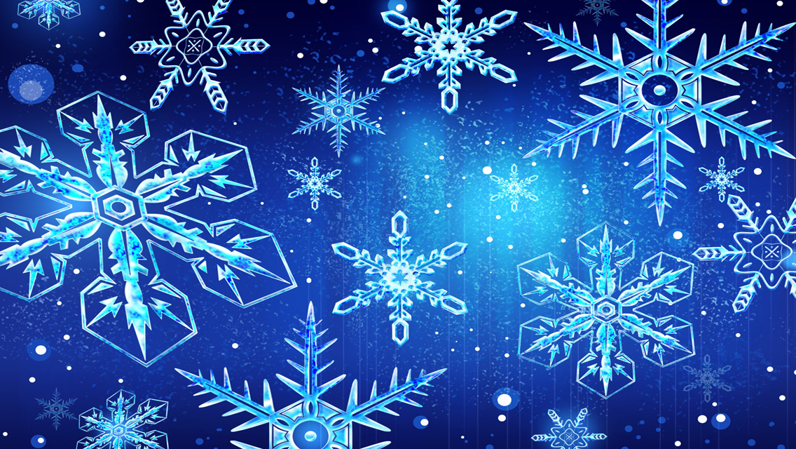 Winter Snowflakes HD Wallpaper For iPhone