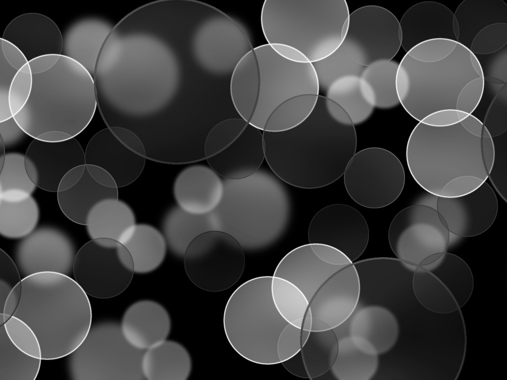 Black And White Bubbles Powerpoint Background Jpg