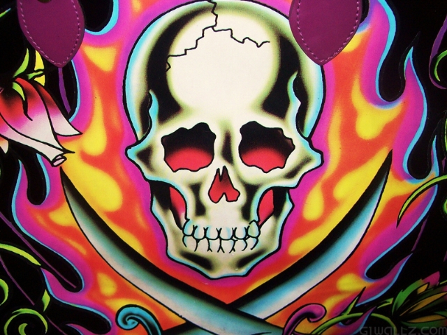 Ed Hardy Skull Google Skins Background