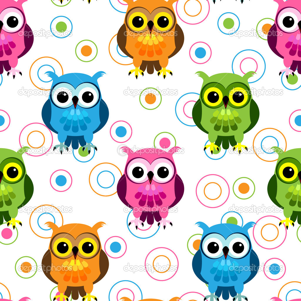 Cute Owl Cartoon Wallpaper
