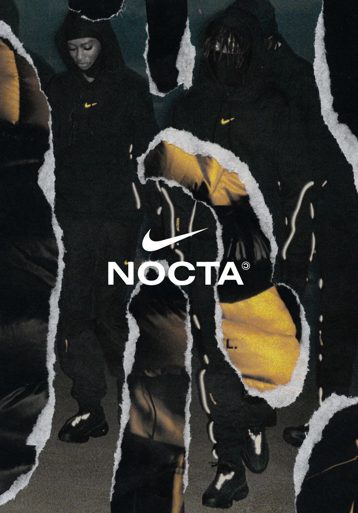 Drake X Nike Nocta Promotional Poster Design In Collage