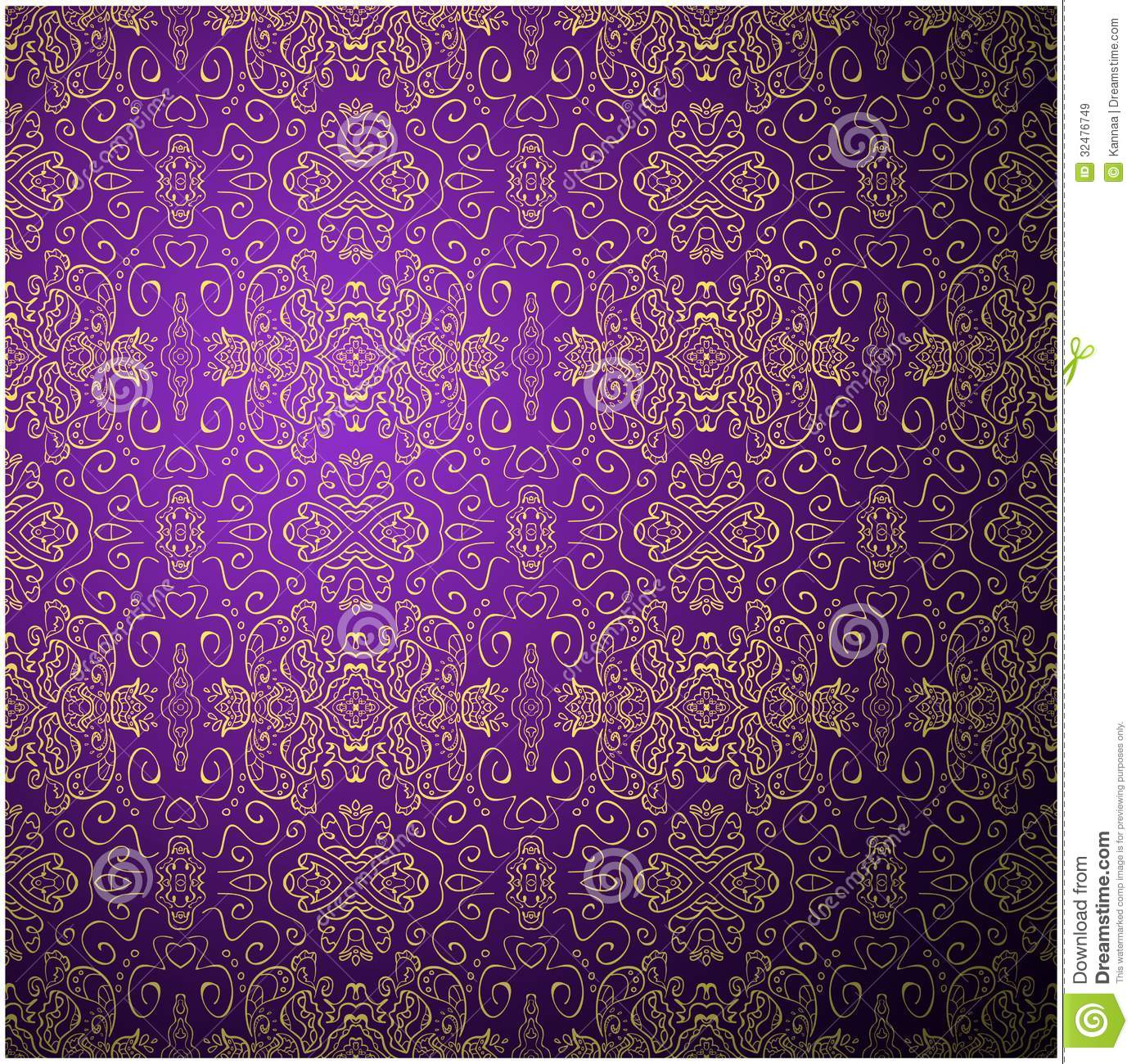 Purple Vintage Pattern Background Antique Background