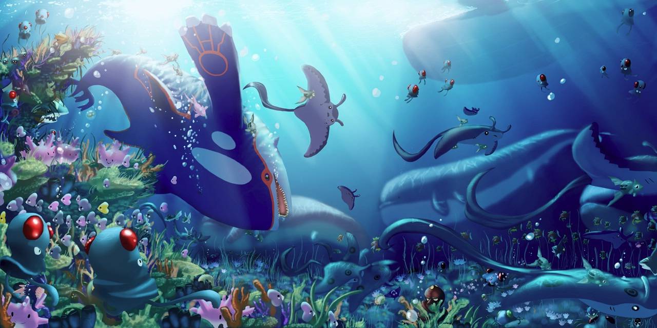 Underwater Ocean Pokemon Wallpaper