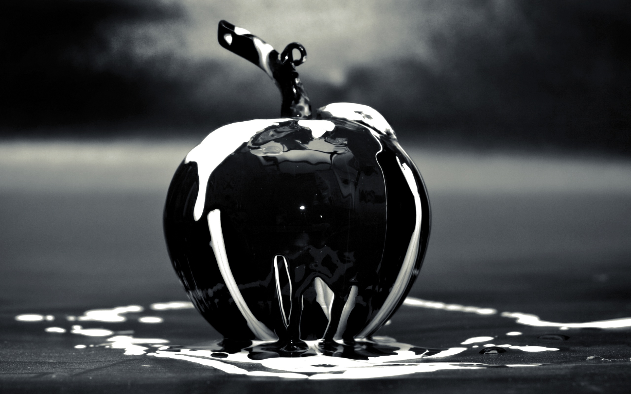 Art Cool Creative Apple 3d Black And White
