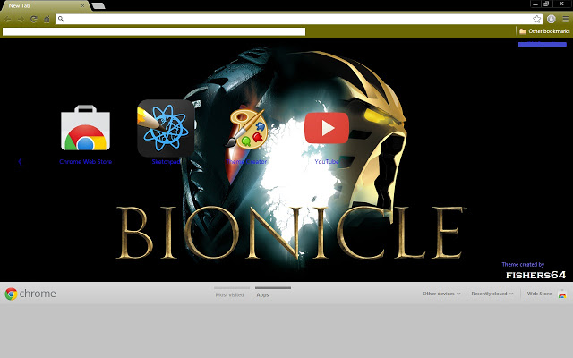 Enjoy The Background Of This Theme Is A Bionicle Image That Was