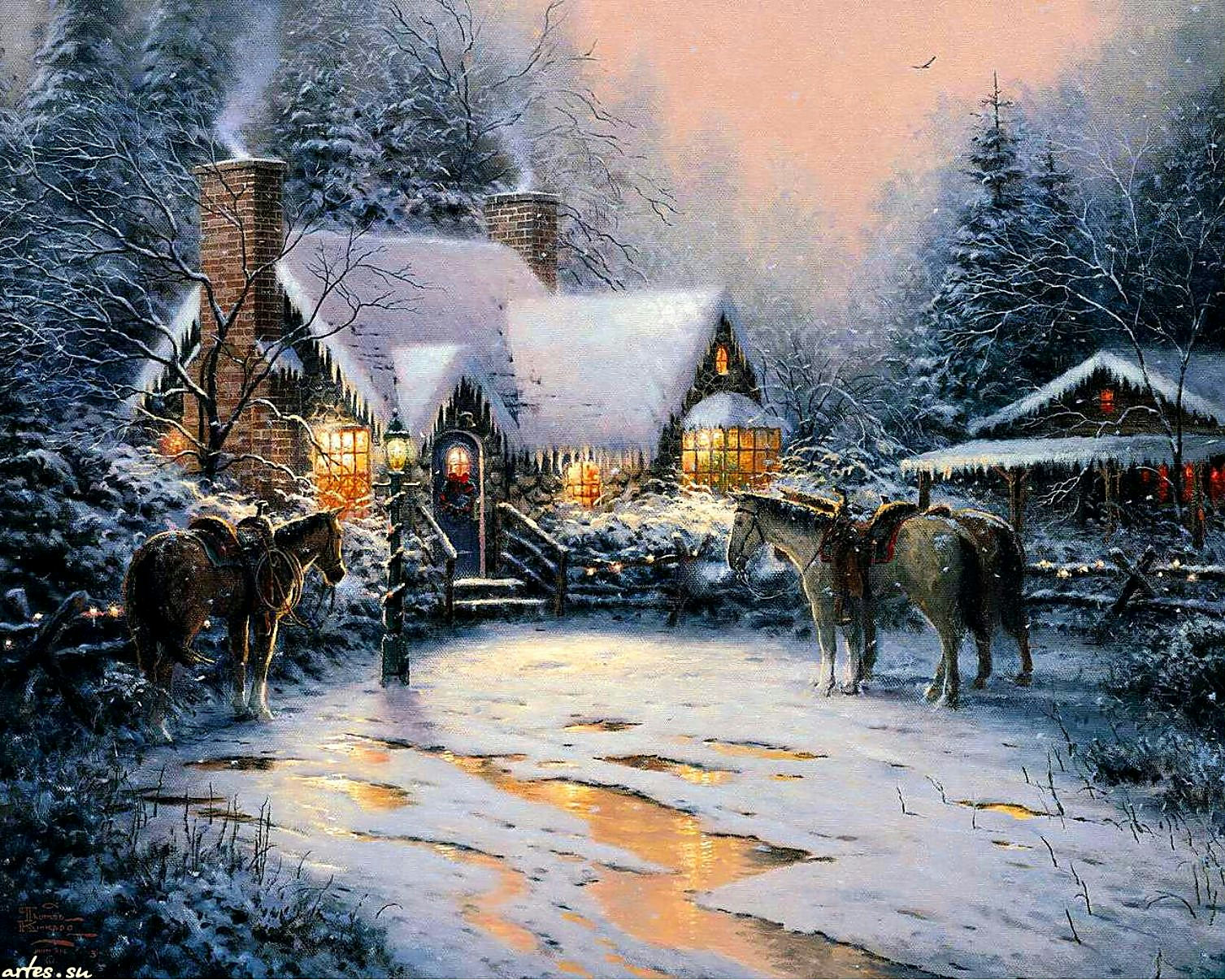 Pictures 3d Christmas Cottage Animated Wallpaper Windows Software