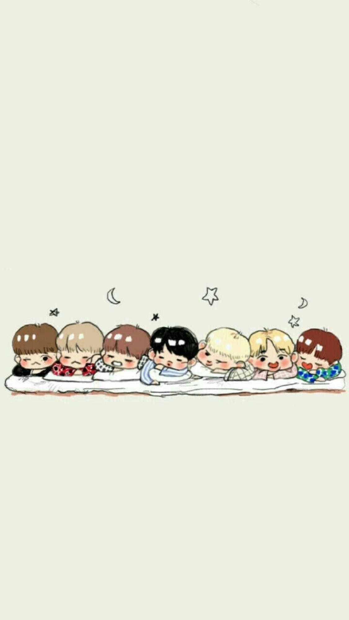 Bts Cartoon Wallpaper