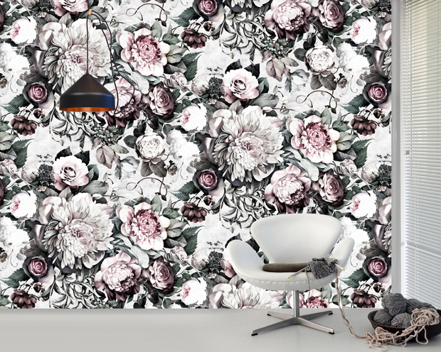 Dark Floral Wallpaper Ellie Cashman