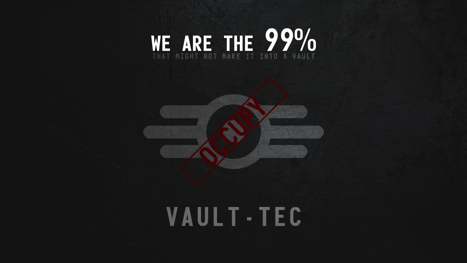 Vault Tec Logo Occupy vault tec wallpaper
