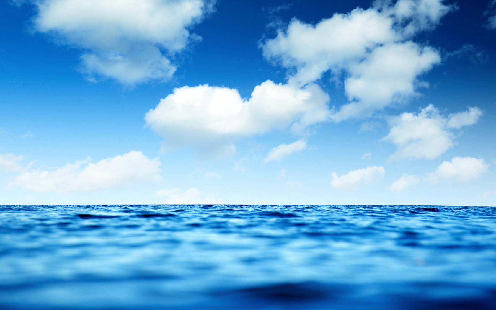 Blue Sky Sea Landscape Wallpaper Desktop Background Scenery
