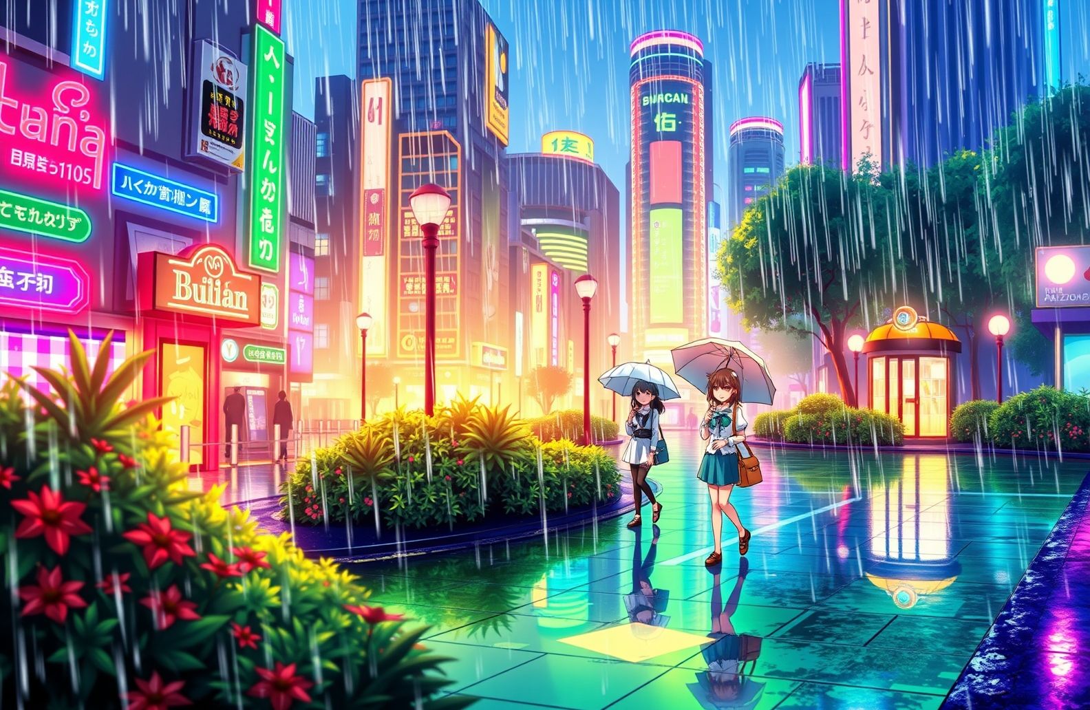 Anime Rain Wallpaper