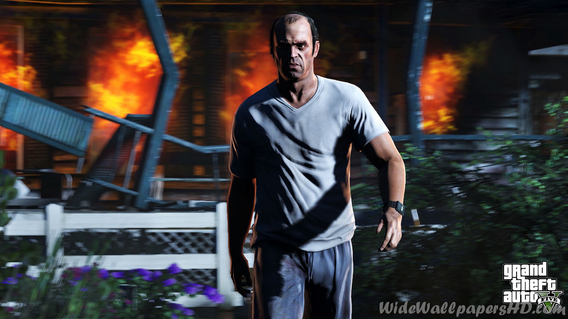 Trevor Explode Gta5 Grand Theft Auto V Wide Wallpaper HD