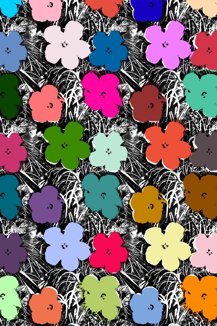 Small Flowers Andy Warhol By Flavorpaper Wallpaper