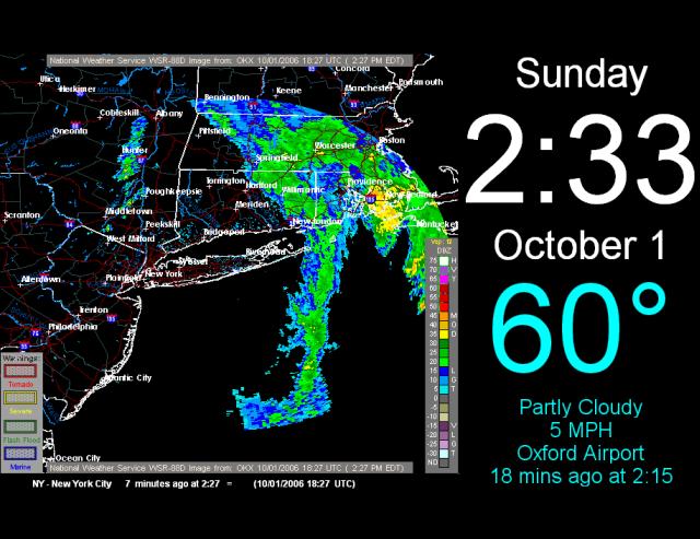 Weathersaver Weather Radar Screensaver Shows Animated Map
