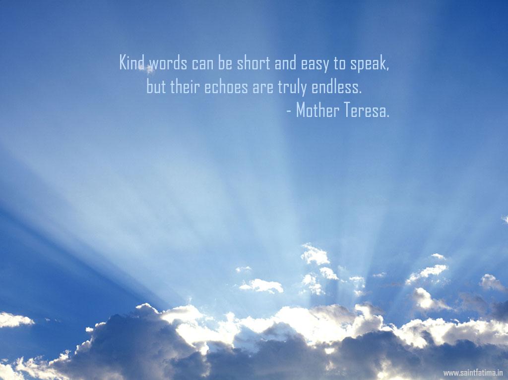 Free download Christian Quote Kind Words By Mother Teresa