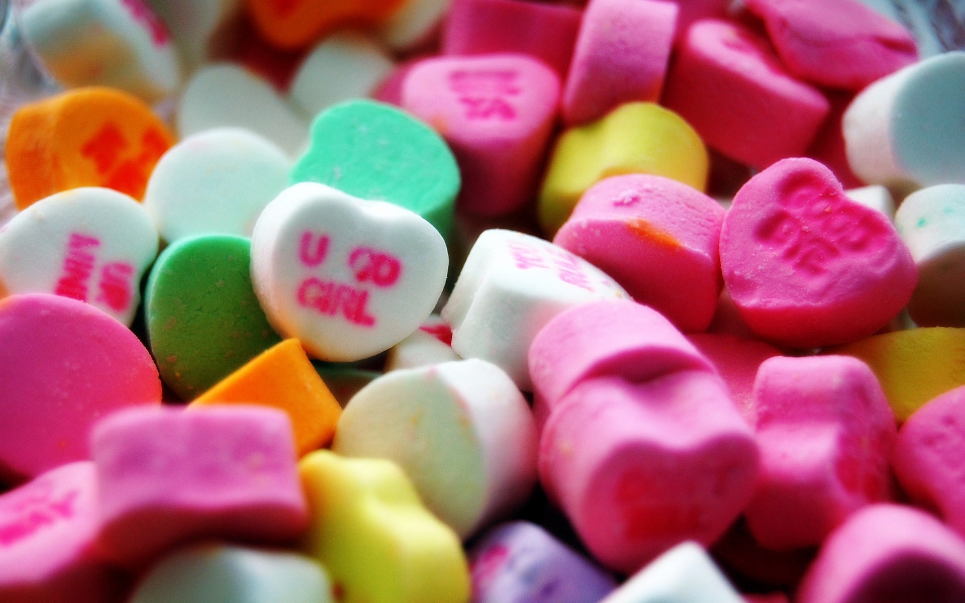 Valentine S Day Hearts Candy Wallpaper