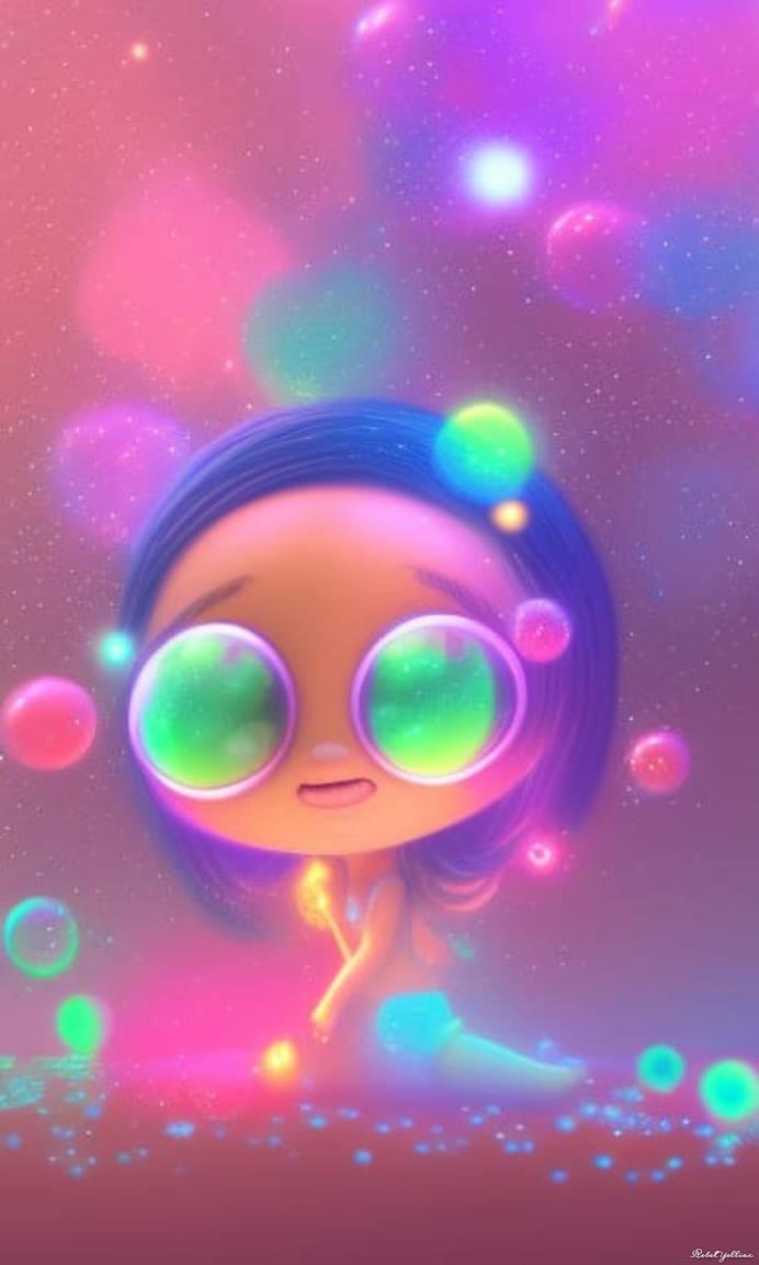 girl with bubbly eyes wallpaper by xRebelYellx on