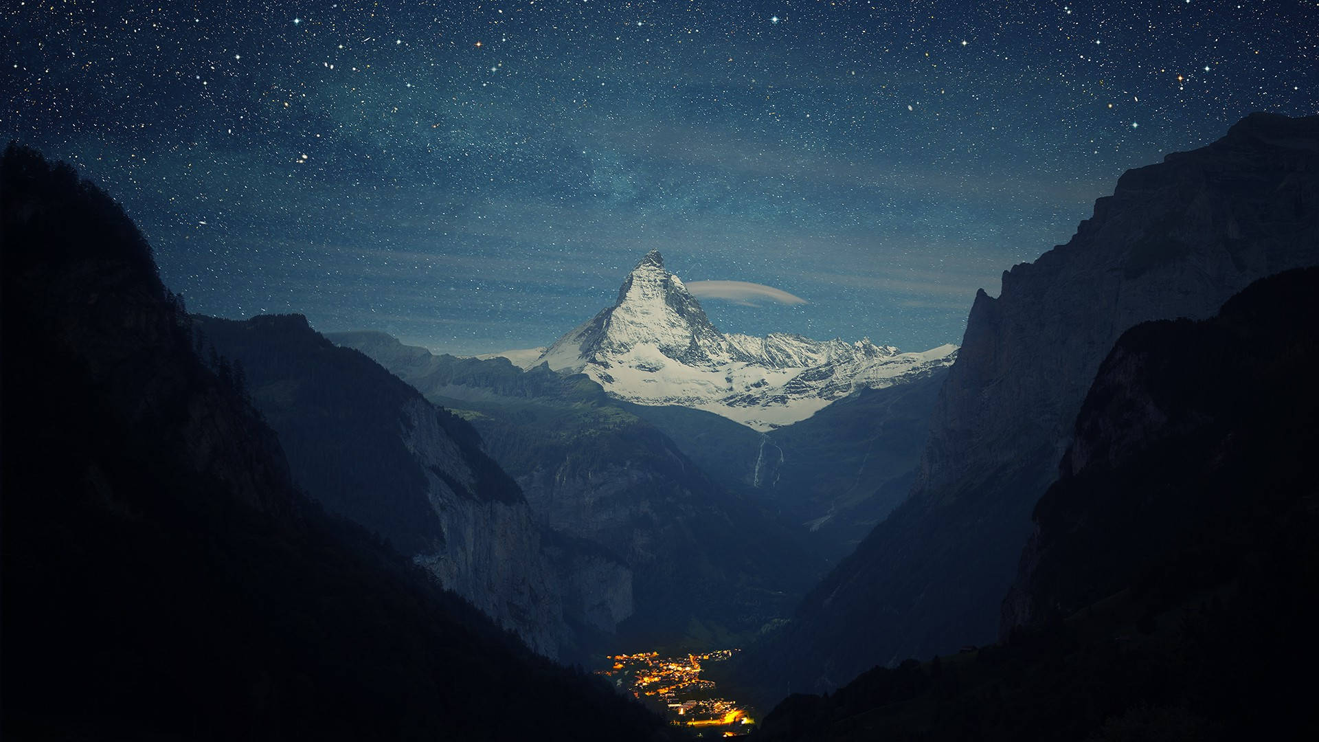 Night Mountain Wallpaper