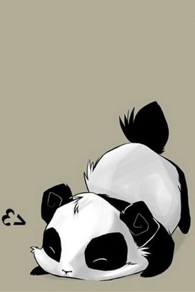 Panda Draw A Picture iPhone Wallpaper HD