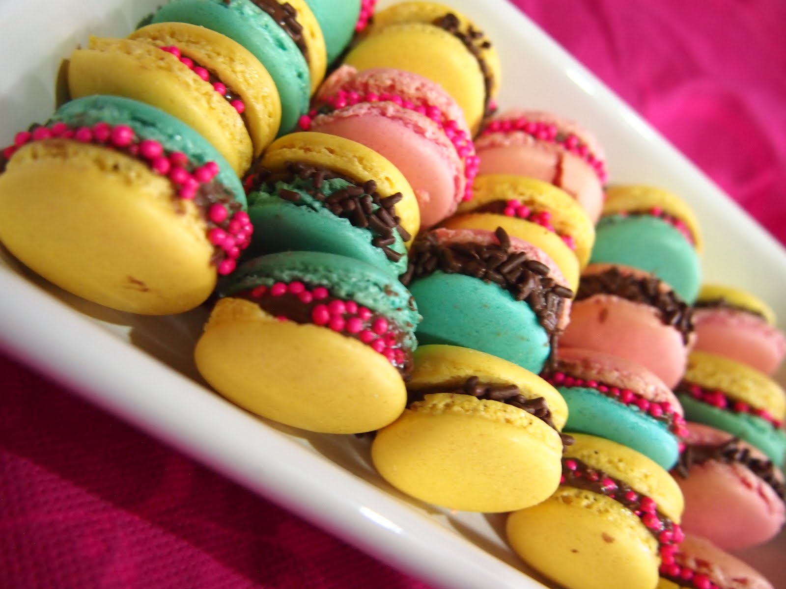 Colorful Macarons Wallpaper High Definition Quality