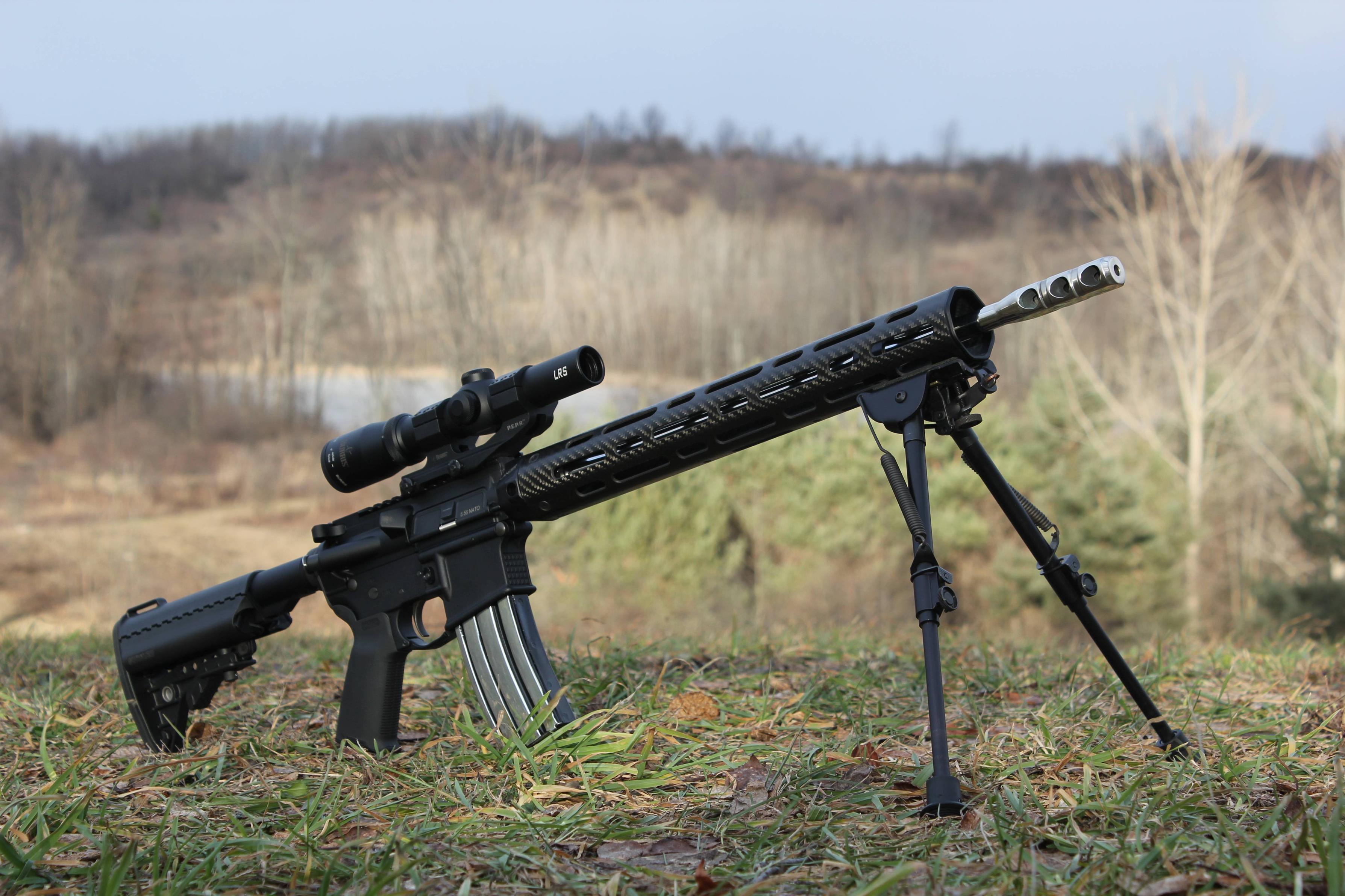 Built Ar Sniper Rifle Optics Bipod Military Gun Weapon