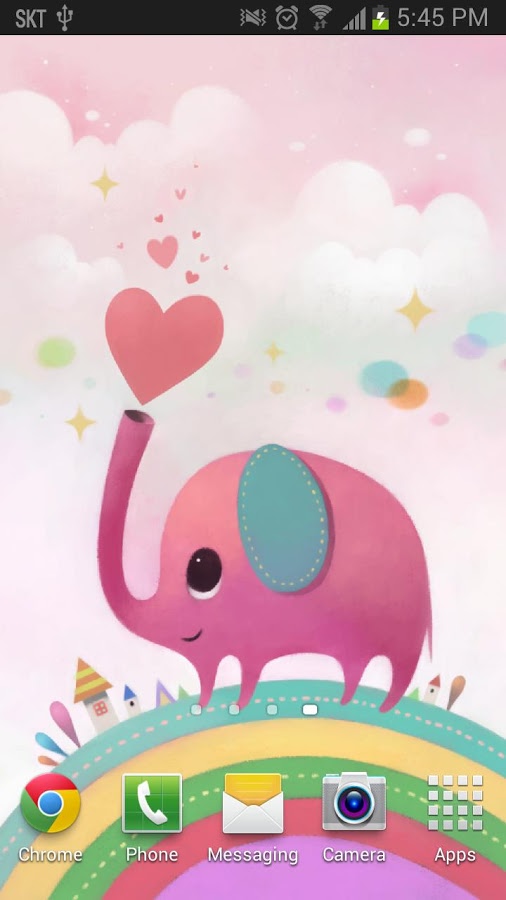 Pink Elephant Live Wallpaper Screenshot