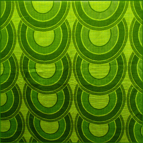 Lime Green Chain Vintage Fabric This is a lovely vibrant g