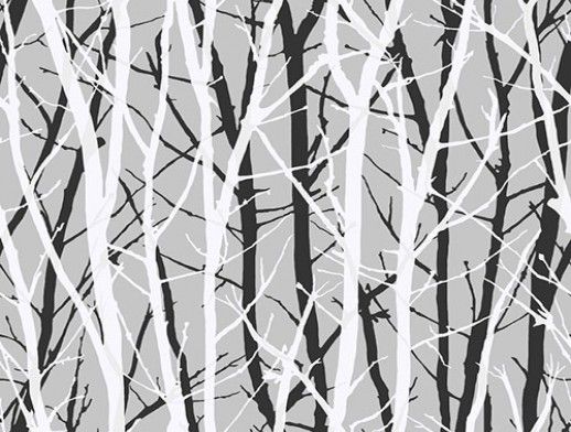 Trees On Metallic Silver This Is A Pre Pasted Product Please Request