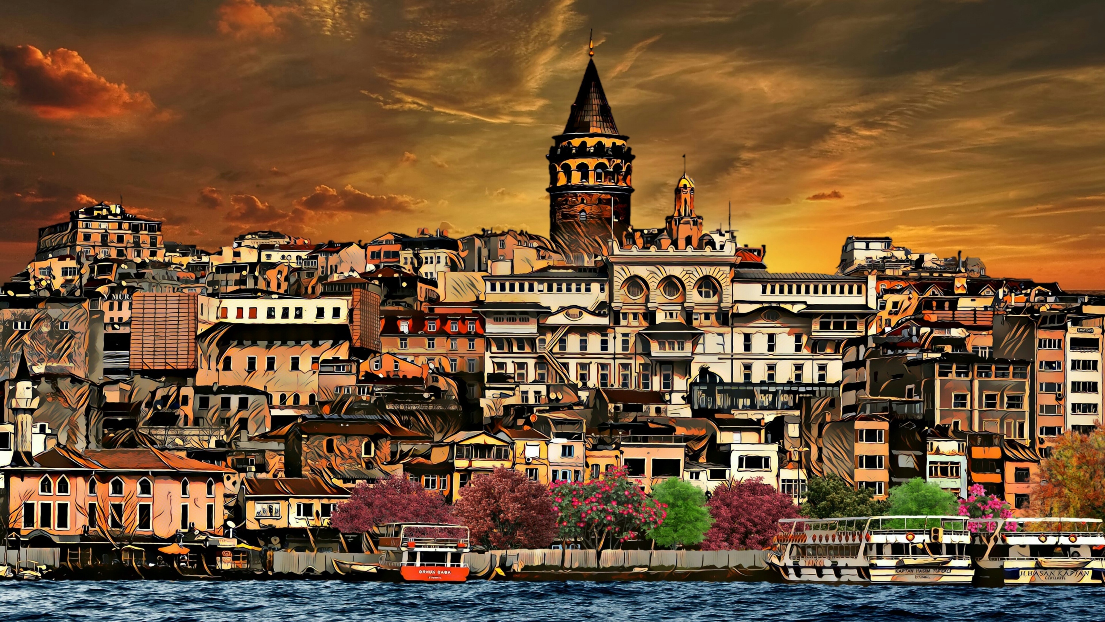 Istanbul 4k Ultra HD Wallpaper Background Image Id