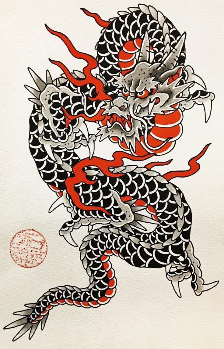 Japanese Dragon Tattoo Stencils Wallpaper