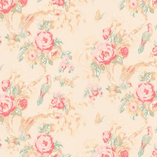 Designer Vintage Rose Wallpaper